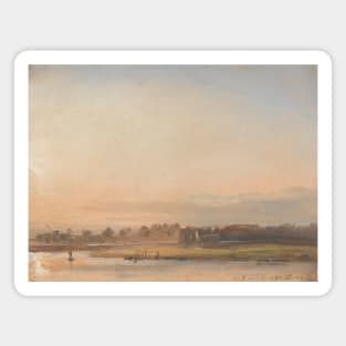 View of the Elbe by Johan Christian Dahl Magnet